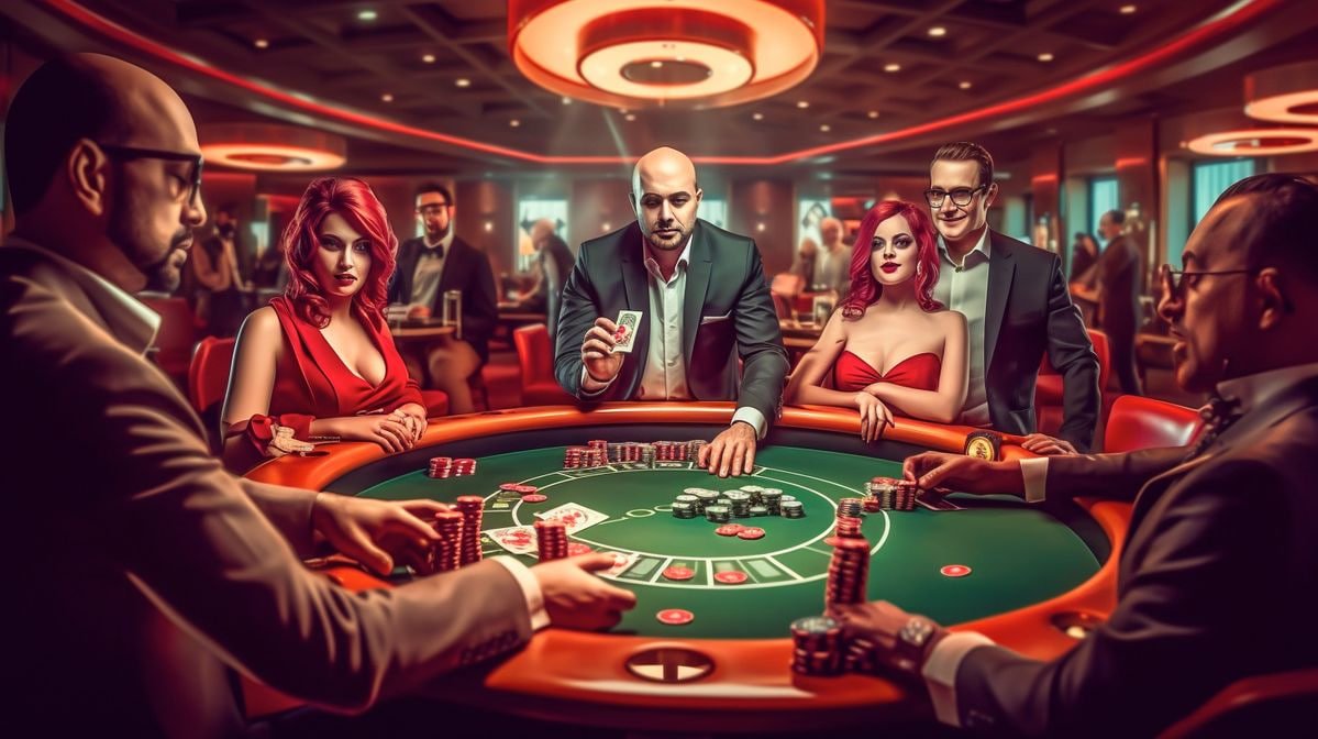 Live casino table game session on jibet with real dealer